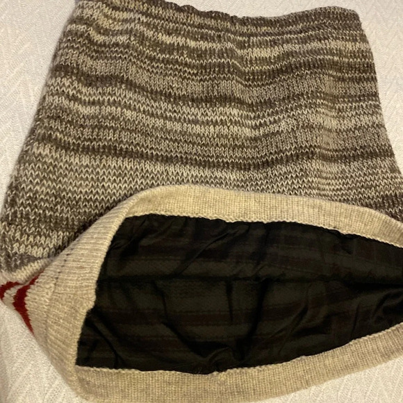 Kyber Outerwear Thick Wool Knitted MiniS kirt Sz8 Heritage Stripe Cabin Cottage - Picture 4 of 12